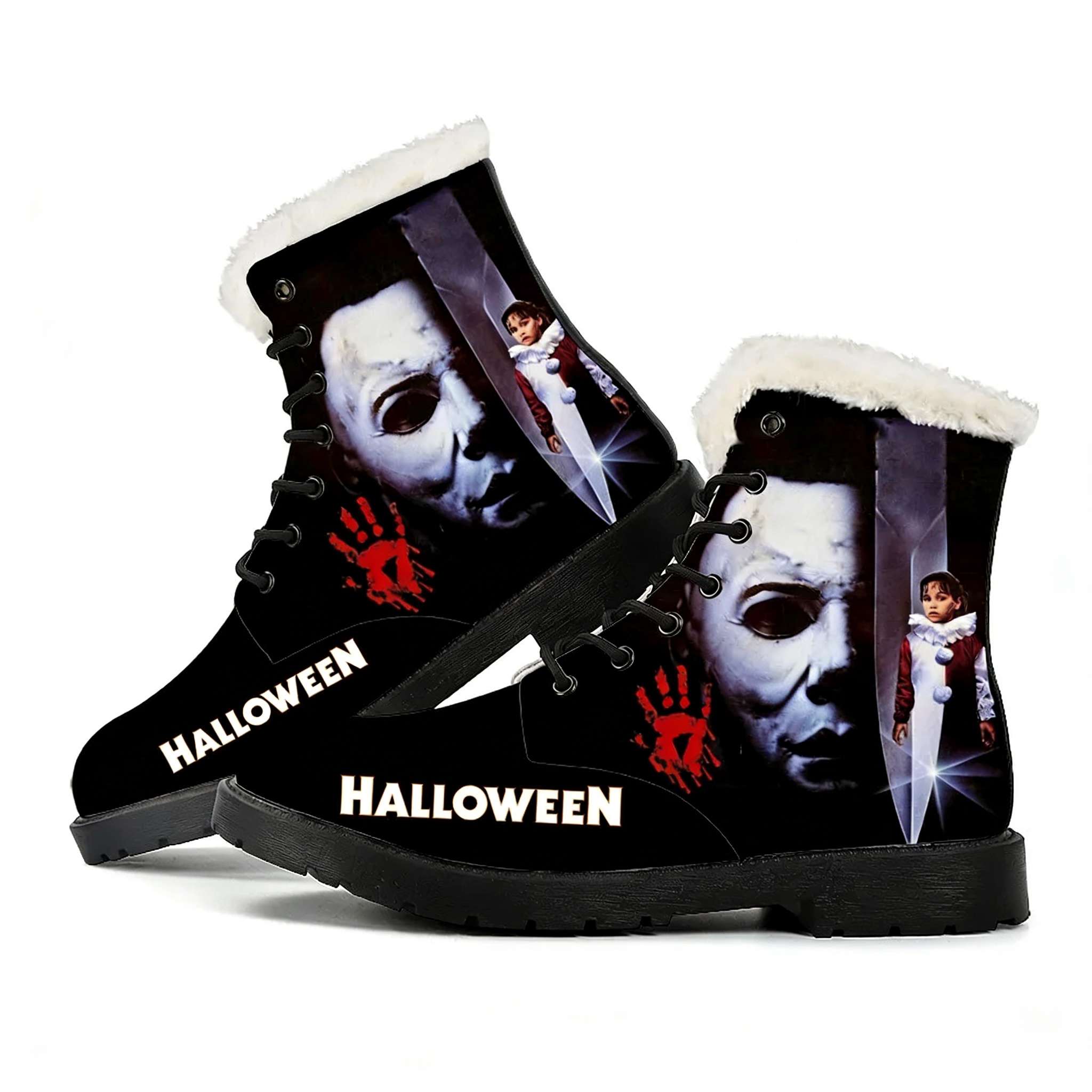 Men Shoes Myer - Michael Myers Halloween Killer Plush Boots