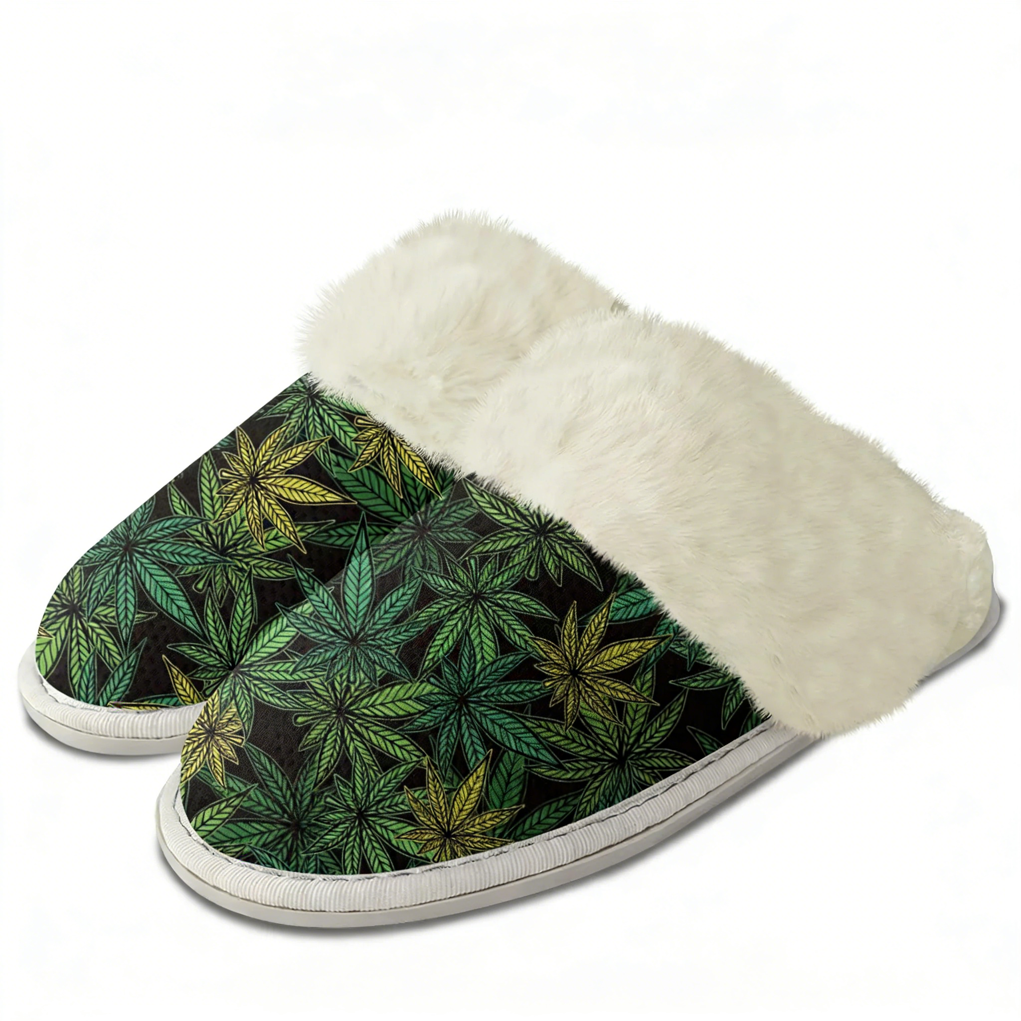 Men Shoes Yellow - Leaf Weed Rasta Marijuana Red Yellow