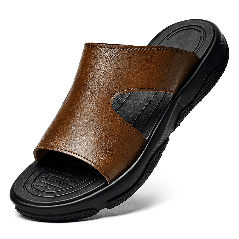 Men's Leather Slide Sandals No - Men'S Shoes Hey Dude recension och pris
