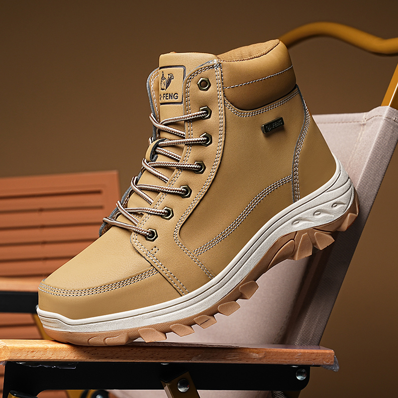 Men Boots Winter Outdoor Walki - Men Shoes Yellow recension och pris