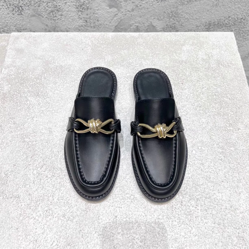 Metal Buckle Half Slippers For - Men'S Shoes Hey Dude recension och pris