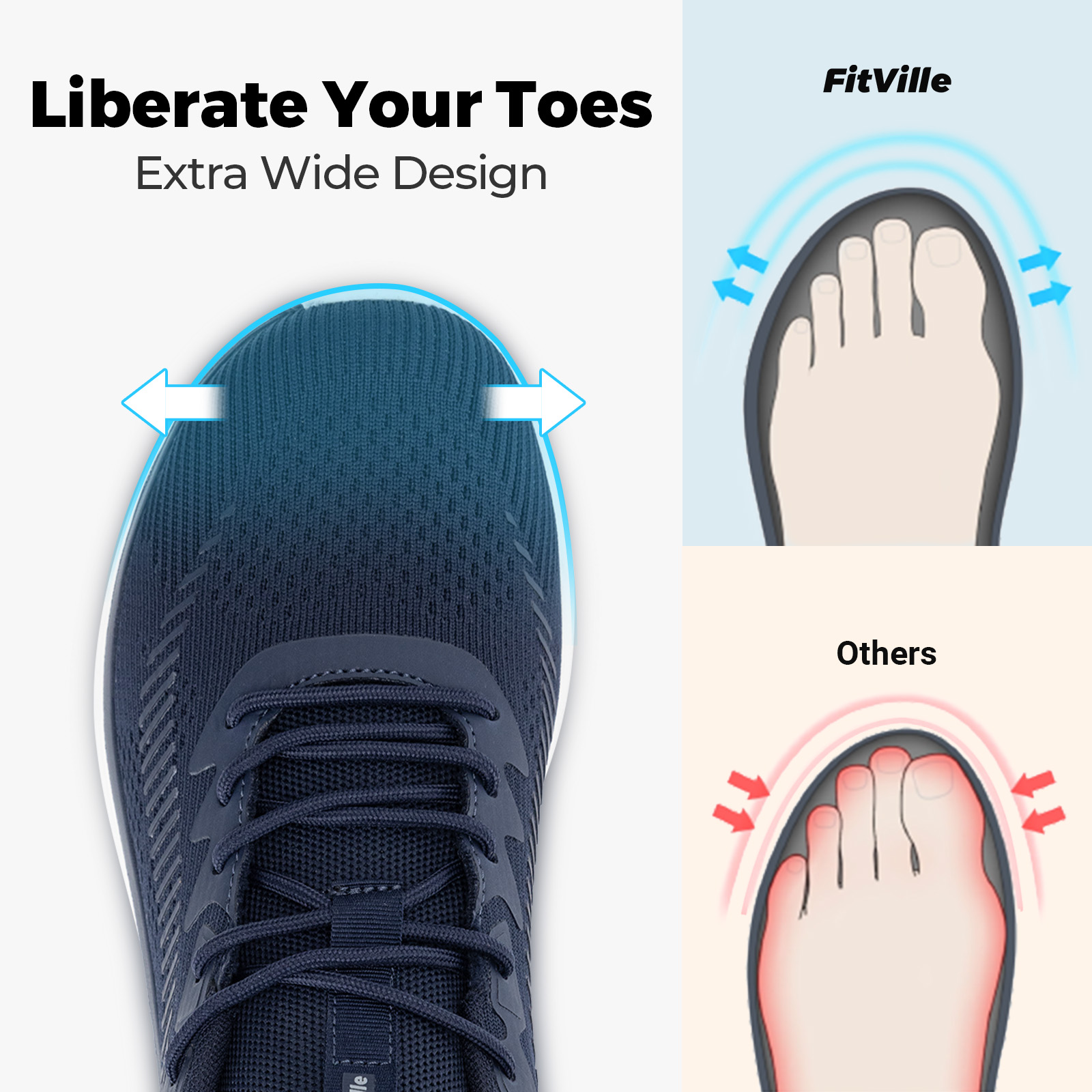 FitVille Men's Walking Shoes L - Men'S Shoes Wide Width recension och pris