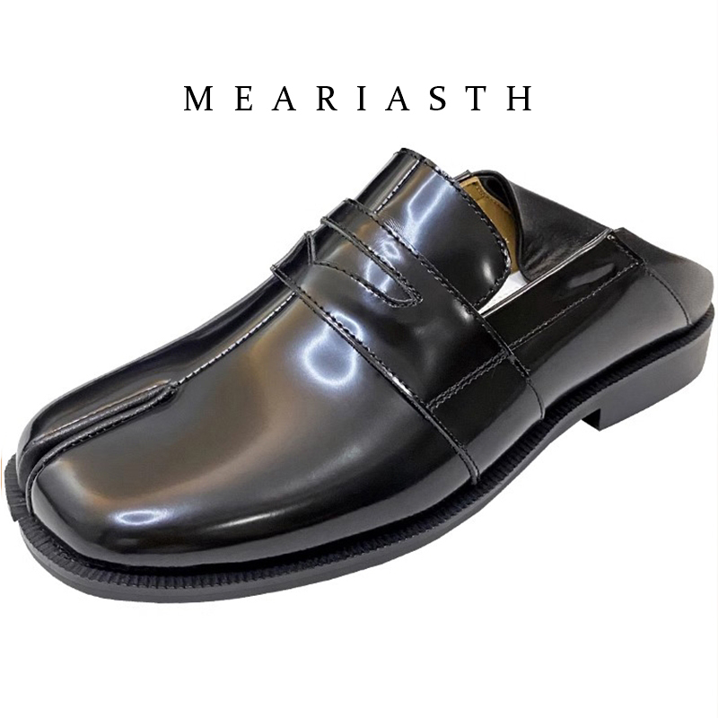 black Tabi Shoes Split Toe Pat - Men'S Shoes Wide Width recension och pris