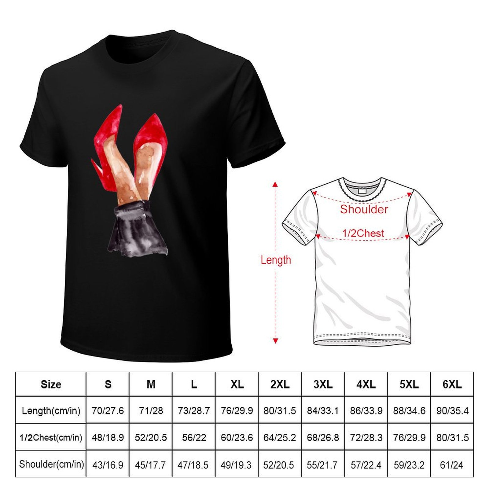 Red Stiletto Shoes Watercolor  - Men Shoes Illustration recension och pris