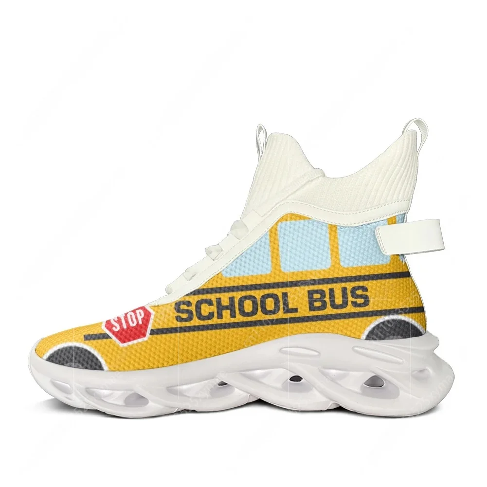 Yellow School Bus Printed High - Men Shoes Yellow recension och pris