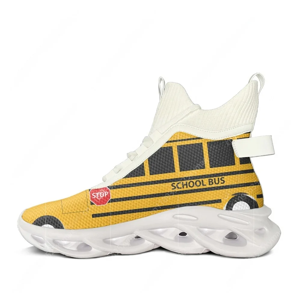 Yellow School Bus Printed High - Men Shoes Yellow recension och pris