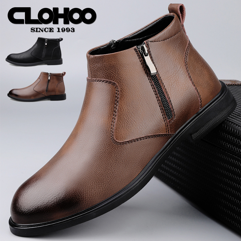 CLOHOO Handmade Men's Boots Bu - Men'S Shoes Hey Dude recension och pris