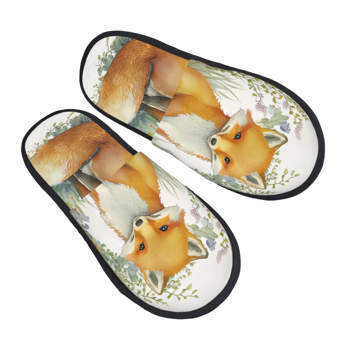 Plush Indoor Slippers Watercol - Men Shoes Illustration recension och pris